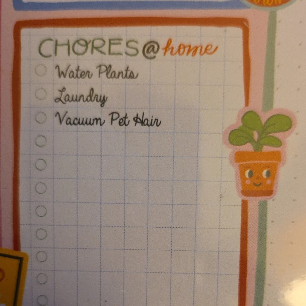 Colorful and FUN Adulting Planner Pad (New)